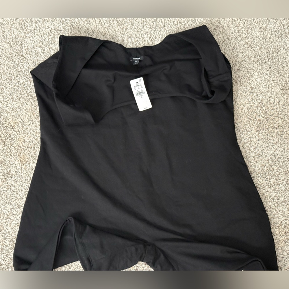 Express Black Sleeveless Bodysuit